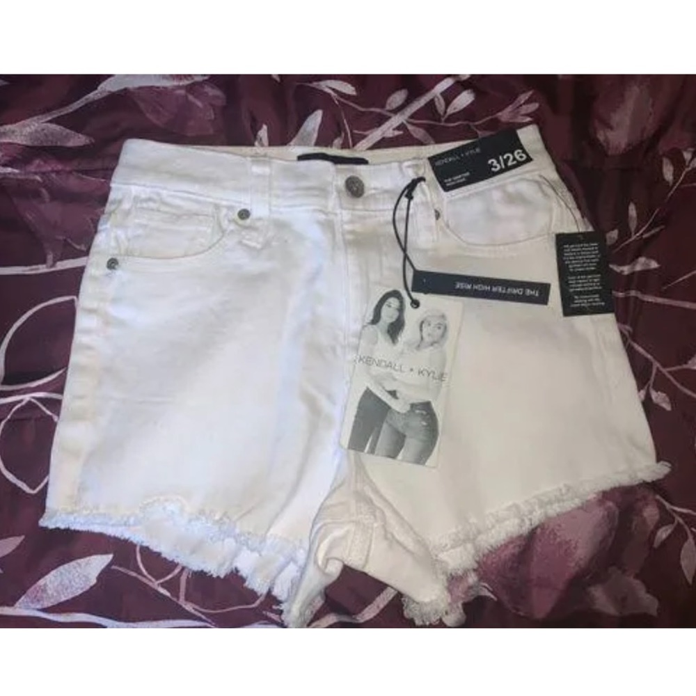 Kendall and Kylie white shorts